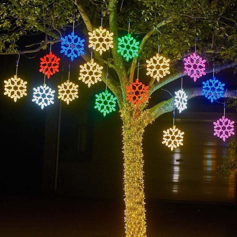 Weihnachten LED wasserdichtes schneeflockenlicht