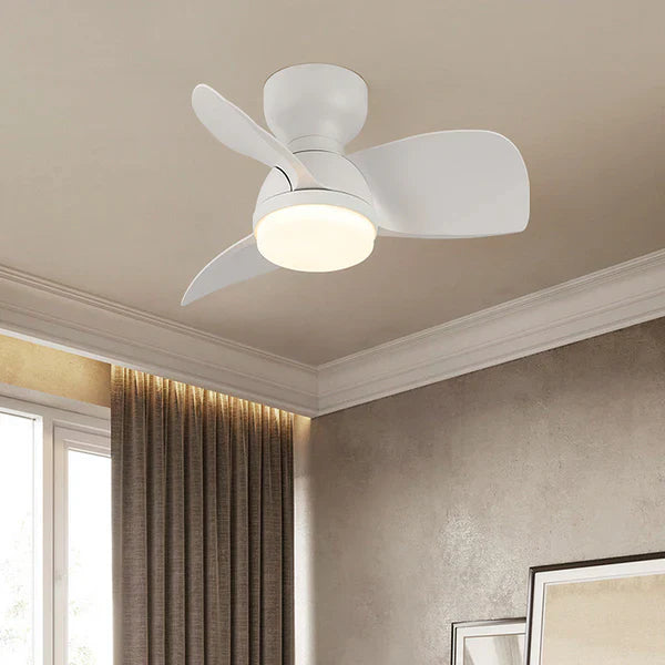 Holz einfach stilvoll schlafzimmer deckenventilator mit led-licht