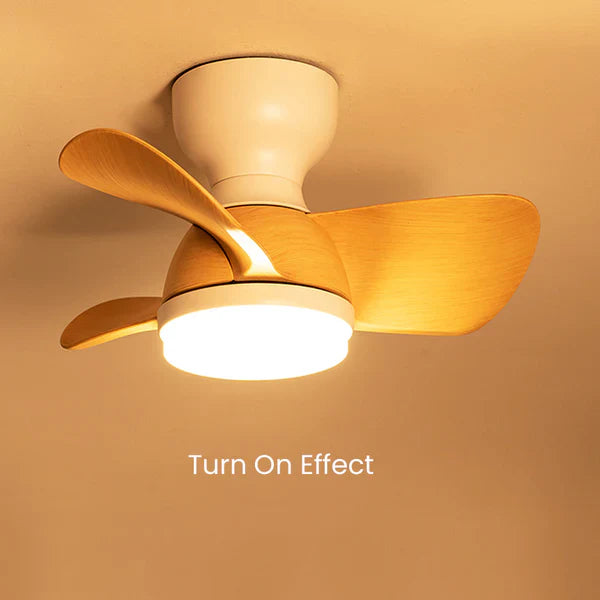 Holz einfach stilvoll schlafzimmer deckenventilator mit led-licht