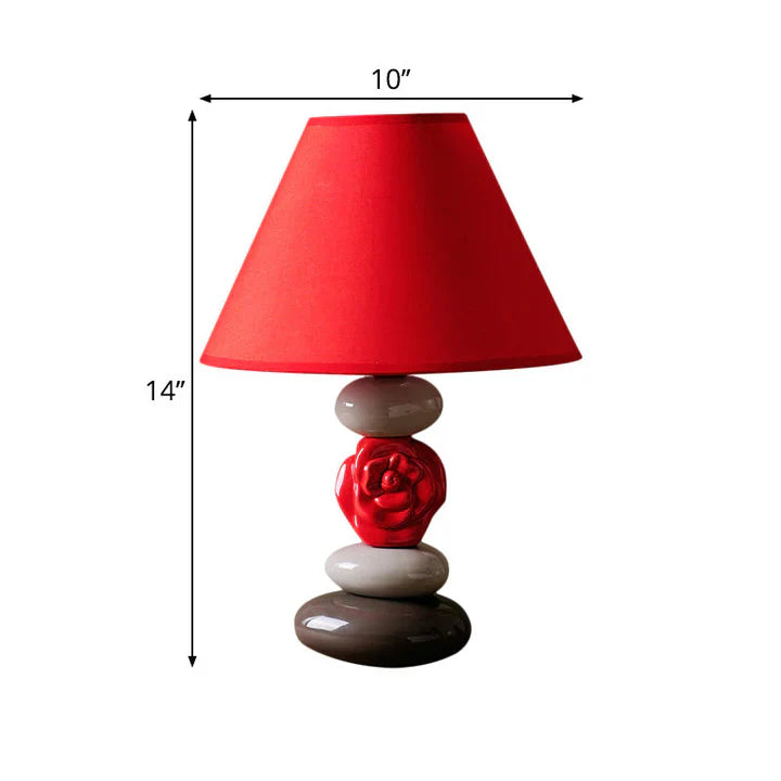 GloedHuis - tischlampe mit konischem stoffschirm