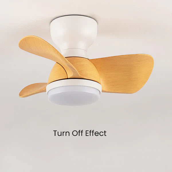 Holz einfach stilvoll schlafzimmer deckenventilator mit led-licht