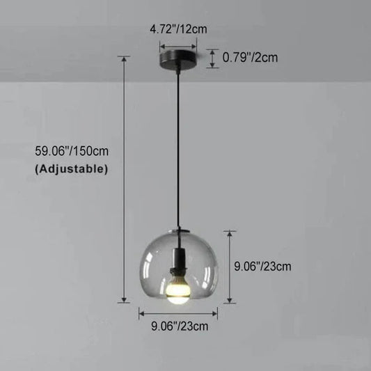 Deckenleuchte aus mundgeblasenem glas