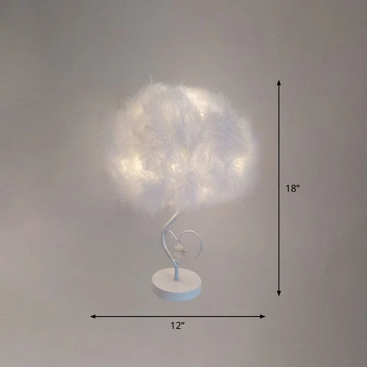 EvoGlow - skandinavische federwolken-tischlampe
