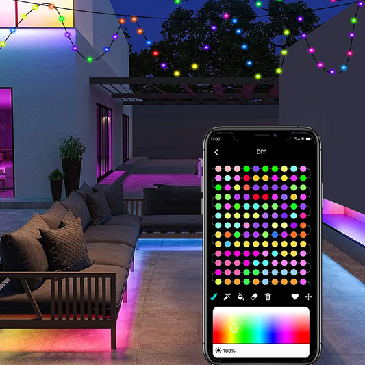 Intelligente regenbogen-led-dauerdekorationsleuchte