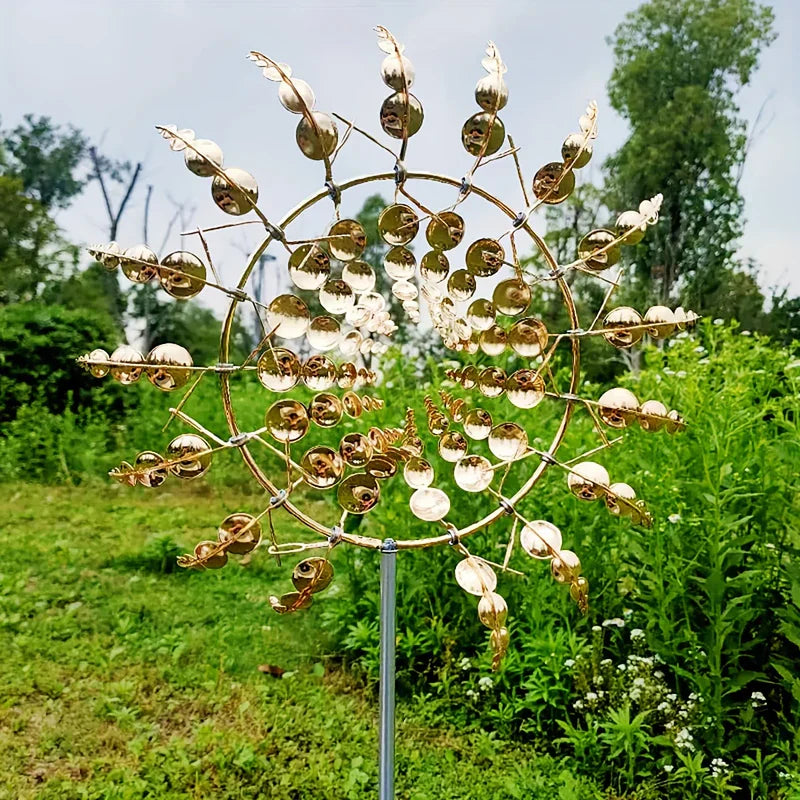 WindDance - kinetische windmühle aus metall