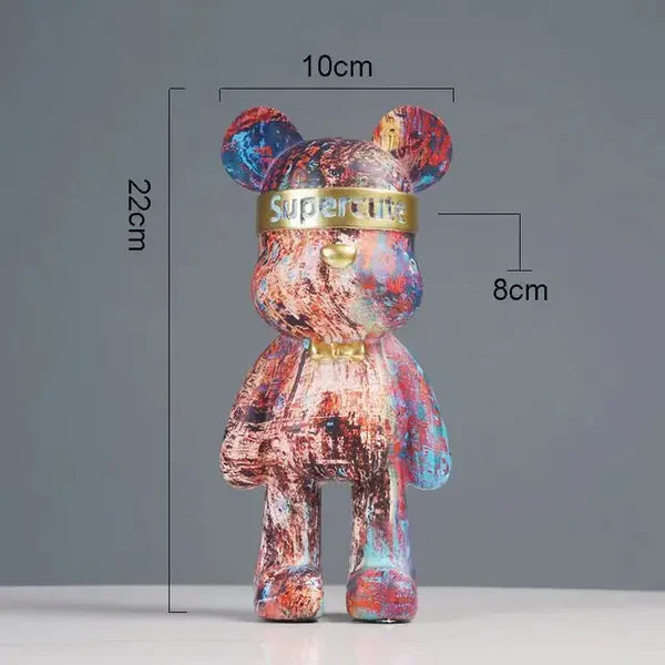 BrollyBear - graffiti-bär-figur