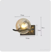 Moderne led-wandleuchte glas