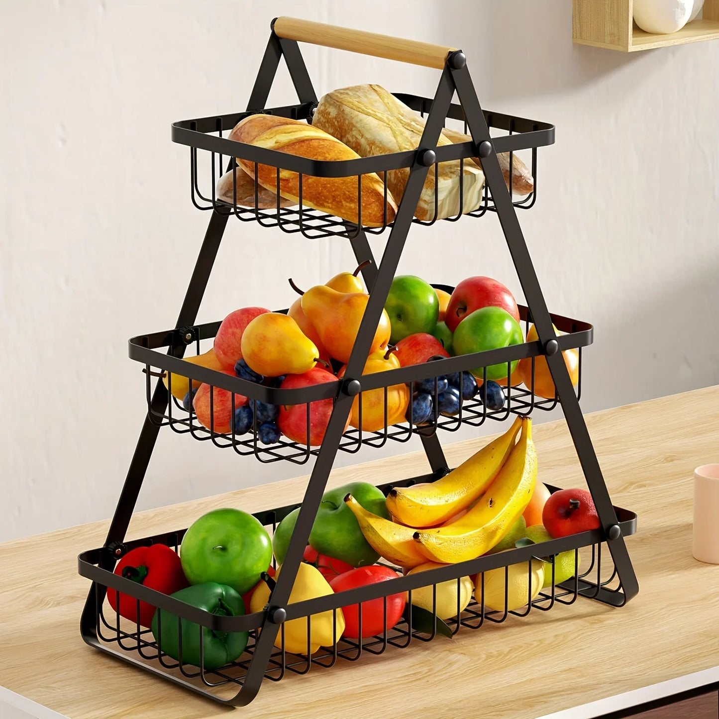 Fruitcascade - 3-stöckiger obstkorb