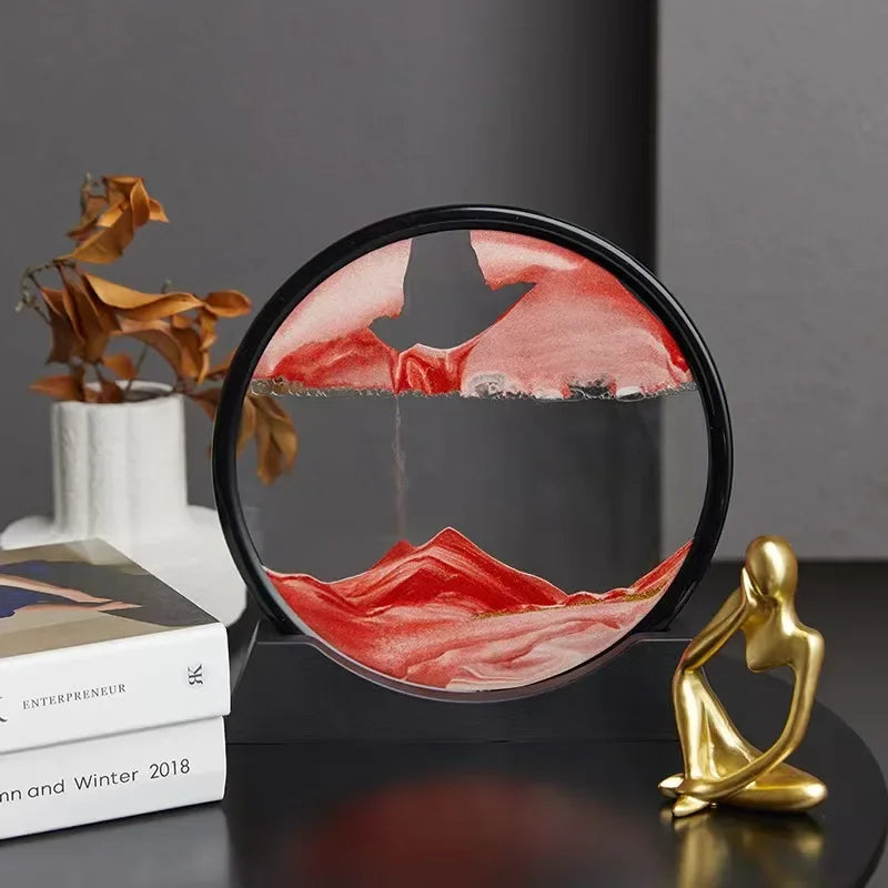 Eternaldunes – 3D-sanduhr mit beweglicher sandlandschaft