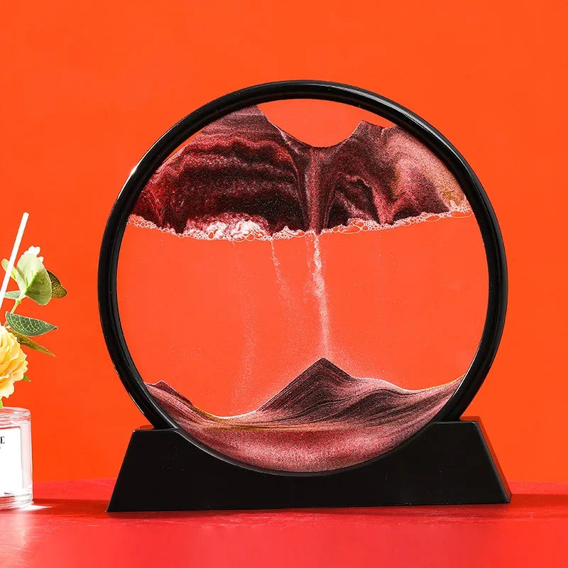Eternaldunes – 3D-sanduhr mit beweglicher sandlandschaft