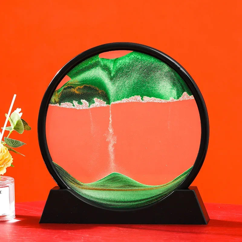 Eternaldunes – 3D-sanduhr mit beweglicher sandlandschaft