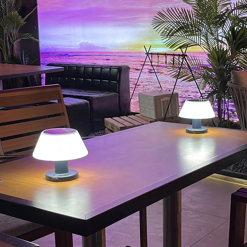Solari lampe - solarbetriebene tischlampe für drinnen und drauben