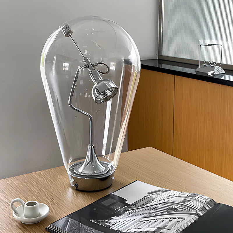 Lumimagnet - industrielle magnetische steuerung glas-bol-tischlampe mit touch-dimmung