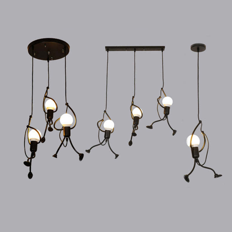 Retro iron an hängelampe