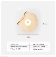 LED glas wandleuchte