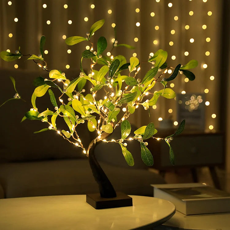 Weihnachten ginkgo baum led lichter