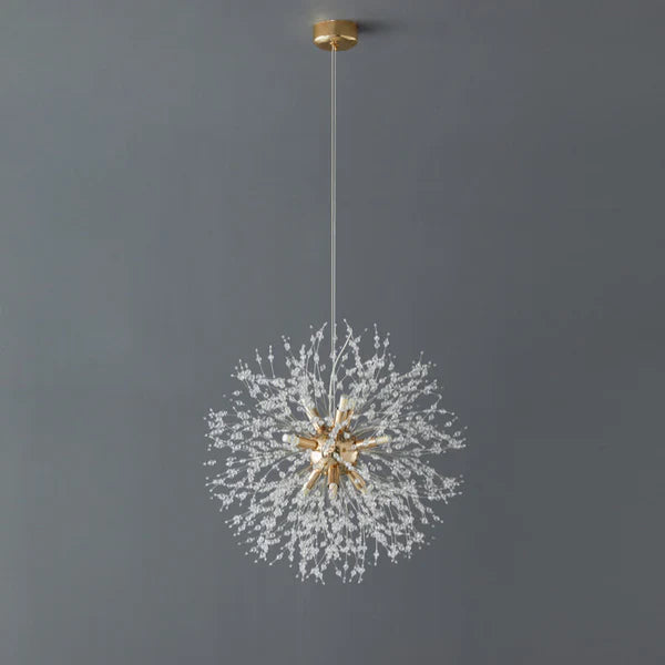 LED-pendelleuchte aus kristall