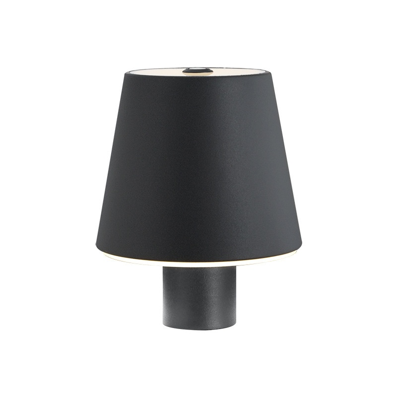 Irisglow – tischlampe mit ausgestelltem sockel in hirschvase