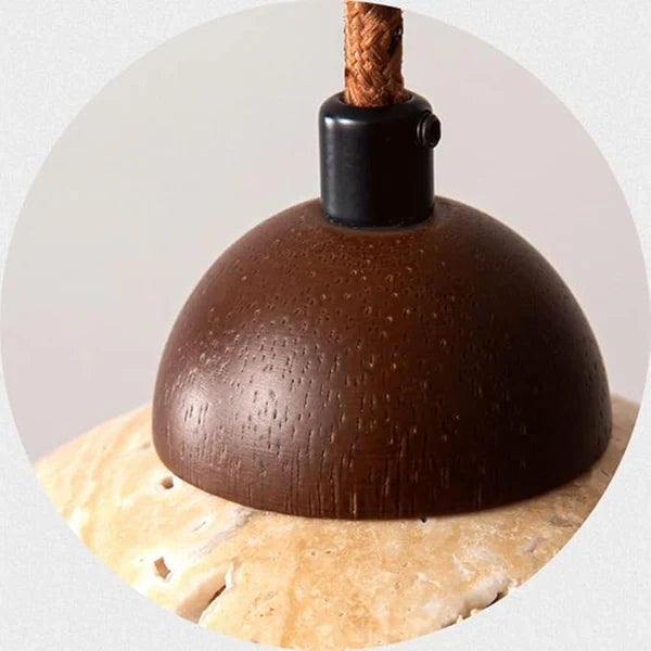 Pendelleuchte aus naturmarmor