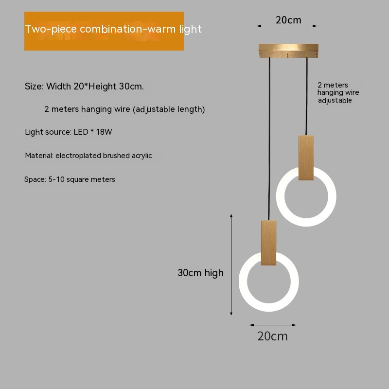 Nordic simple led pendelleuchte