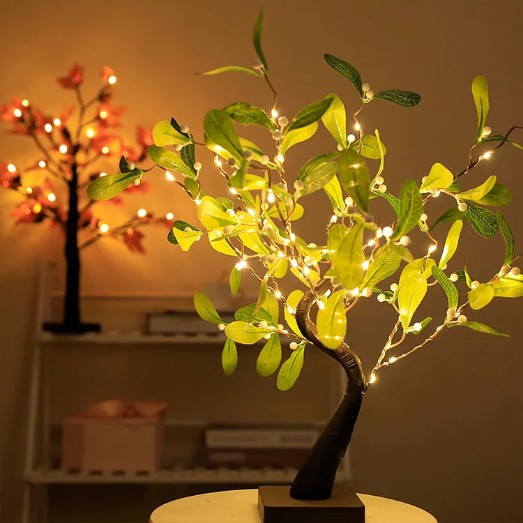 Weihnachten ginkgo baum led lichter