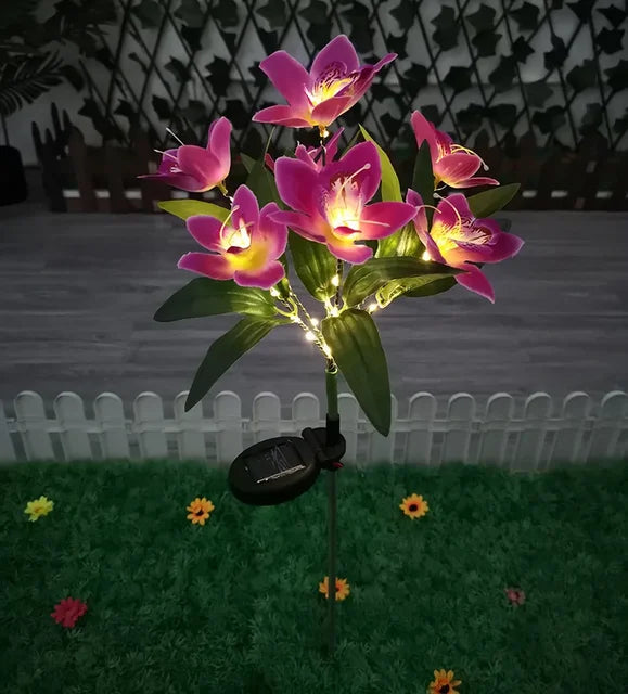 SolarSpectra - moderne outdoor lampe im blumendesign