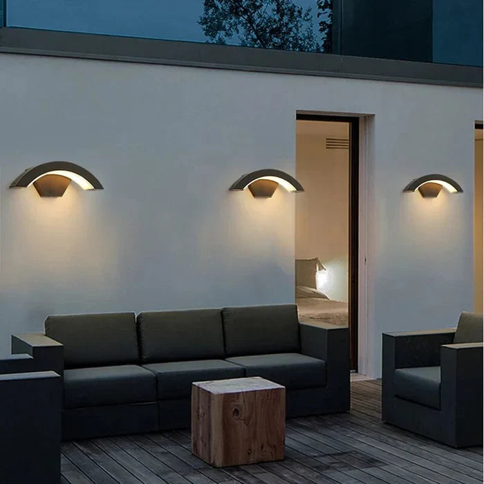LumiVista - moderne wasserdichte wandleuchte für stilvolle außenbereiche
