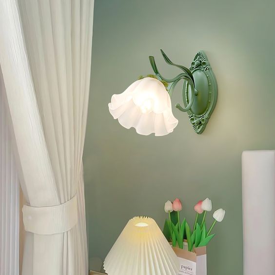 Maiglöckchen blume wandleuchte