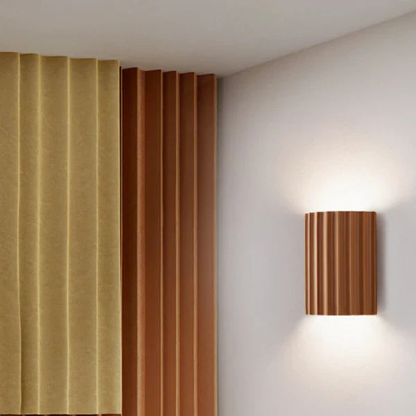 Moderner halbkreis wandleuchter aus harz für wohnzimmer