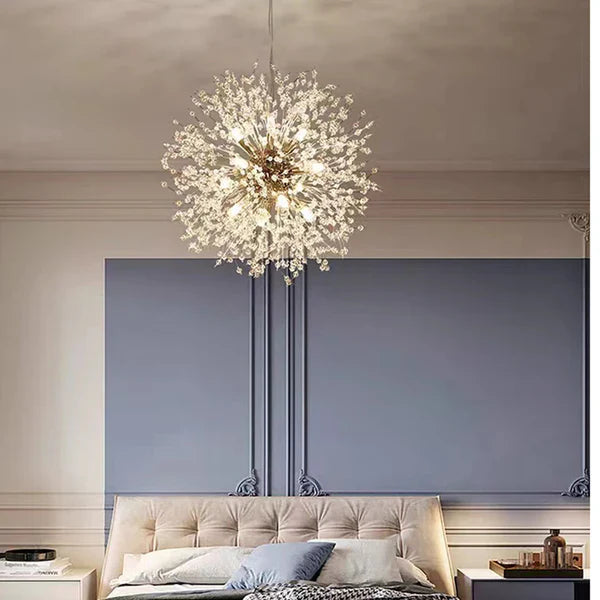LED-pendelleuchte aus kristall
