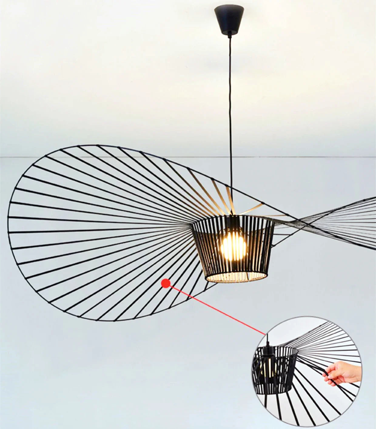 Shadowsleek - black hat pendelleuchte