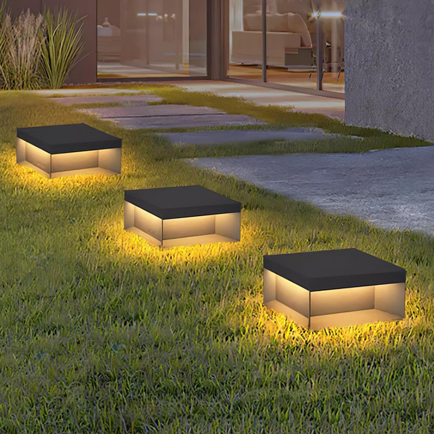 Solarbetriebene Außenmastlampe