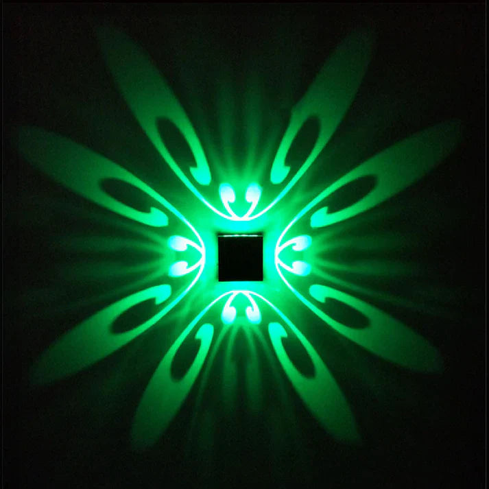Wandmontierte led-lampe