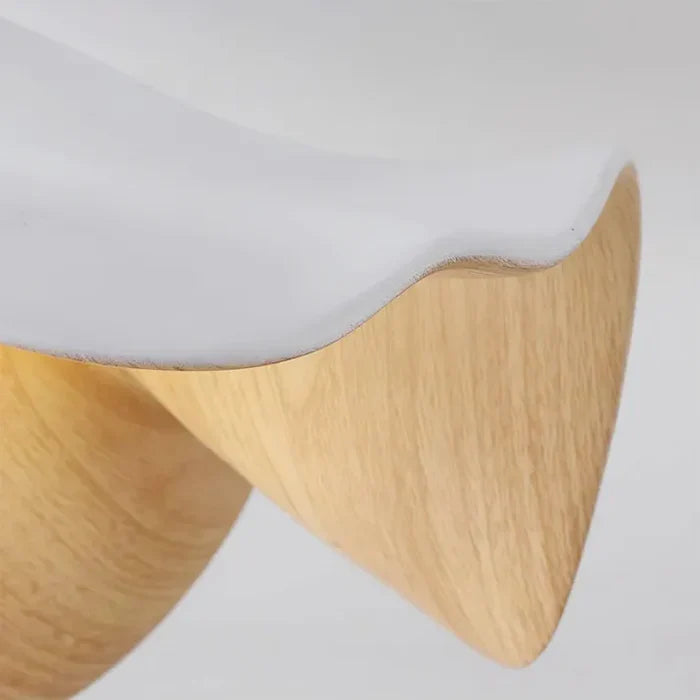 Nordic wooden lotus resin deckenleuchte