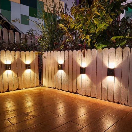 Wireless - led solar wall lights deluxe  schaffen sie die perfekte Aamosphäre in Ihrem garten!