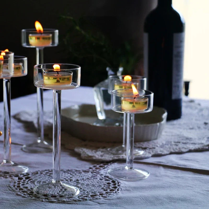 Crystalclear - teelichthalter aus glas