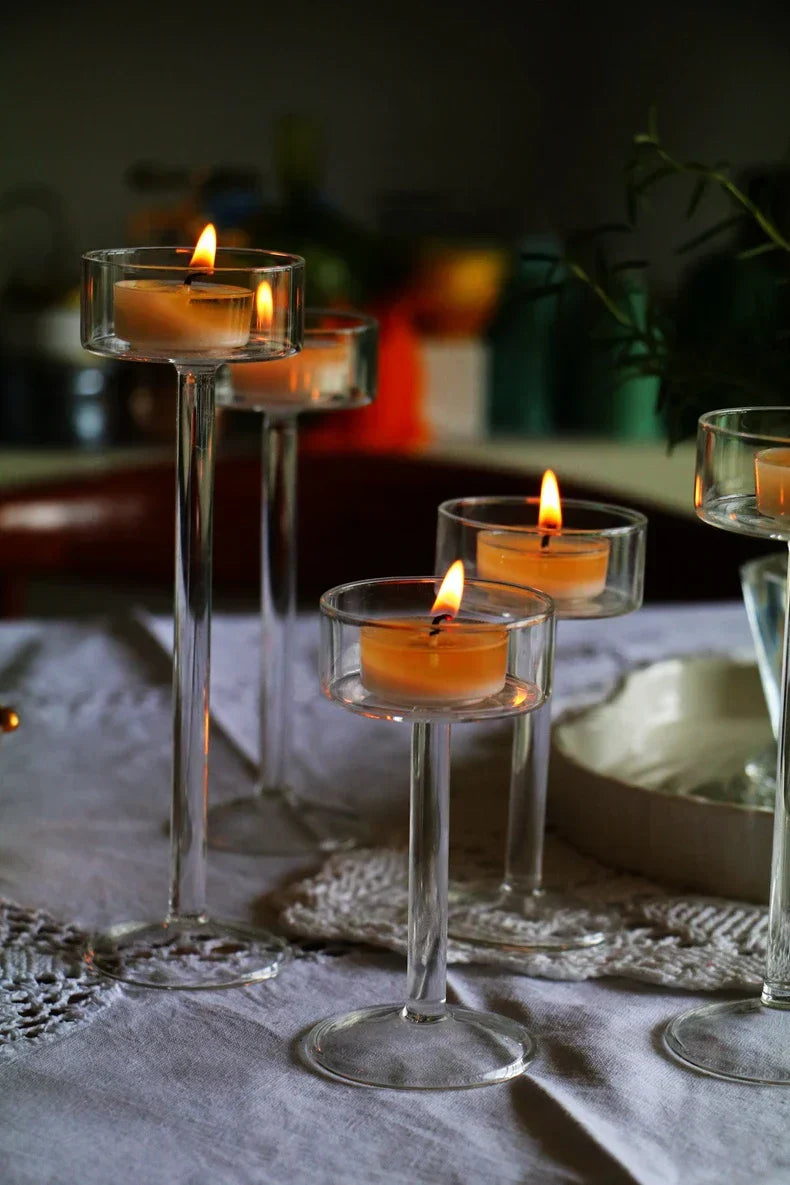 Crystalclear - teelichthalter aus glas