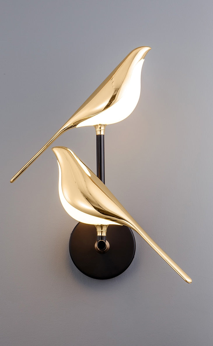 Lumibird - nordische led-vogel-wandleuchte