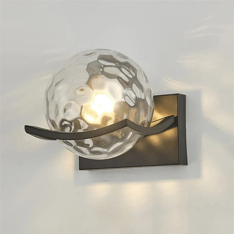 Moderne led-wandleuchte glas