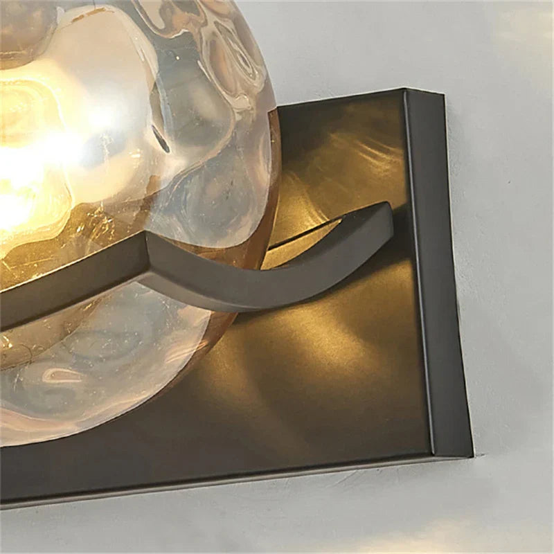 Moderne led-wandleuchte glas