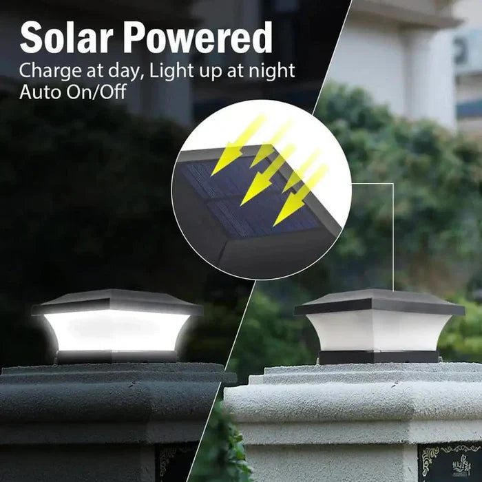 SolarLuxe – kompakte solar-säulenleuchte für außen