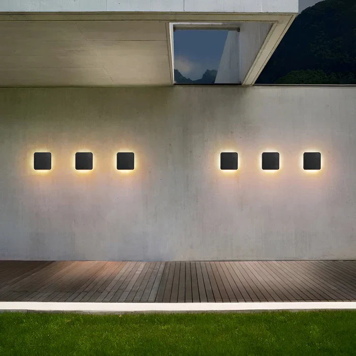 Aquaglow - elegante wasserdichte led-wandleuchte aus aluminium