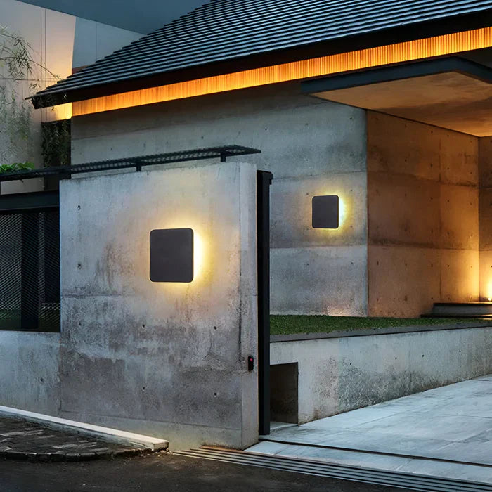 Aquaglow - elegante wasserdichte led-wandleuchte aus aluminium