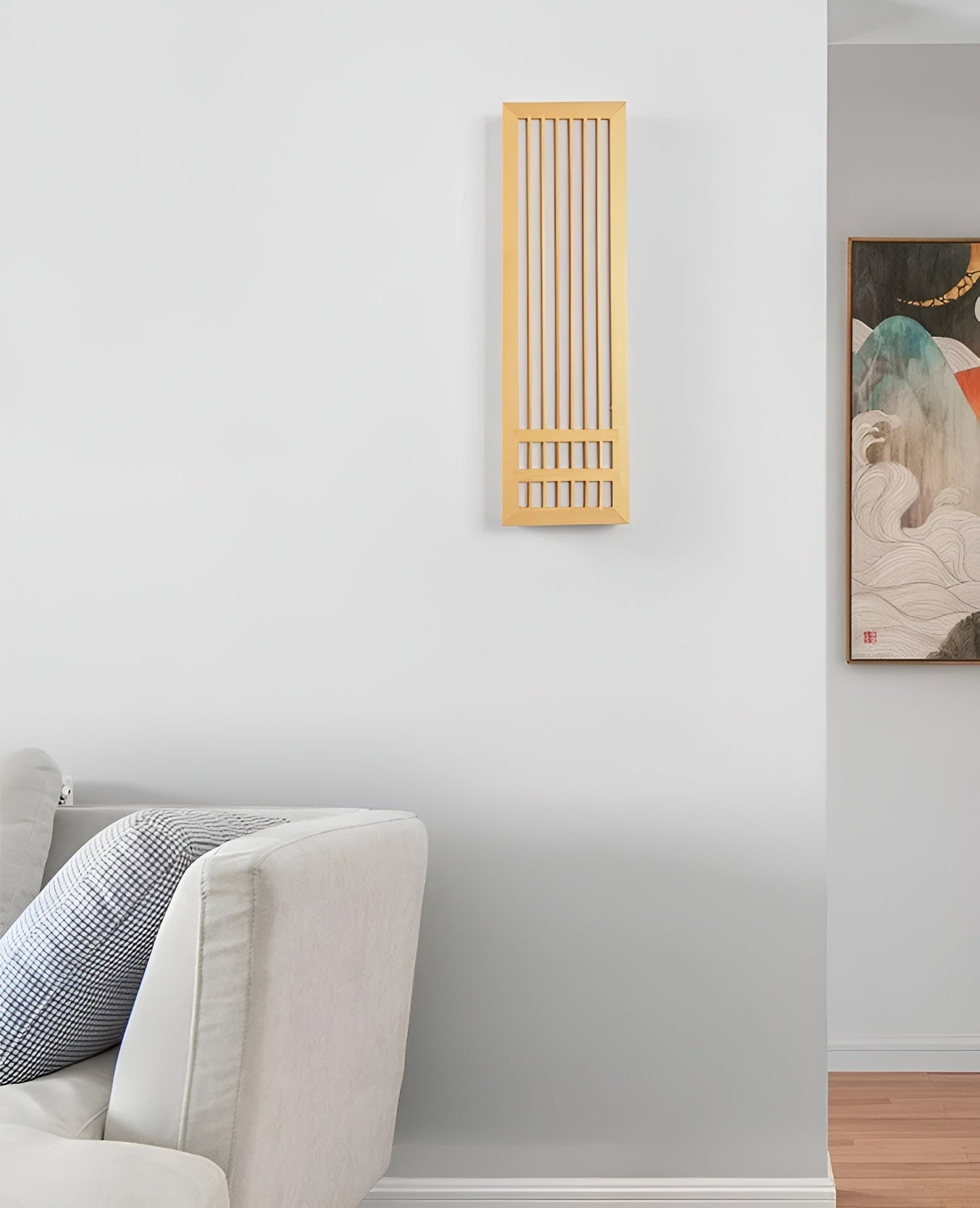 Doaglow japanische wandlampe aus holz – moderne japanische beleuchtung aus holz und acryl
