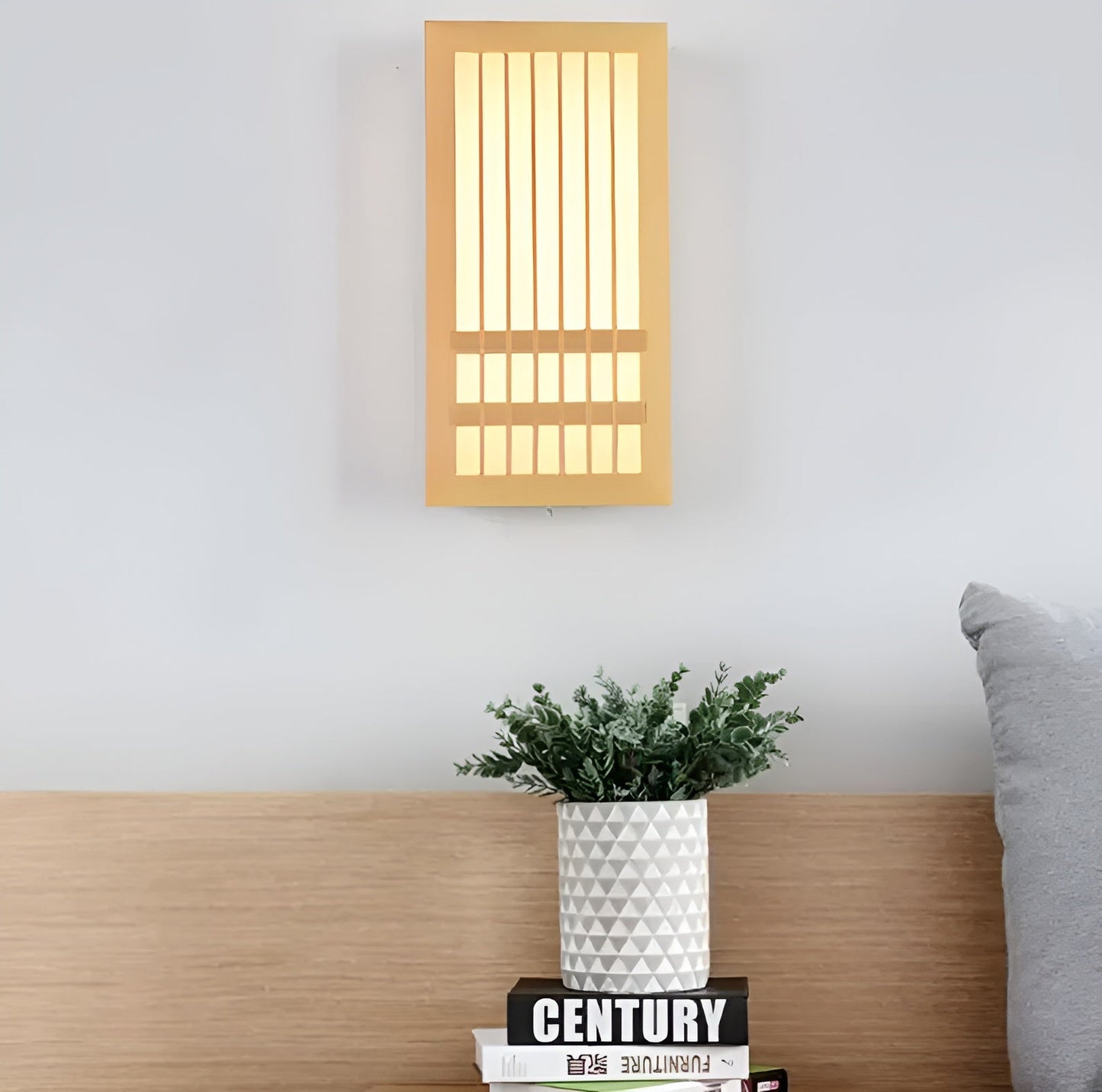Doaglow japanische wandlampe aus holz – moderne japanische beleuchtung aus holz und acryl