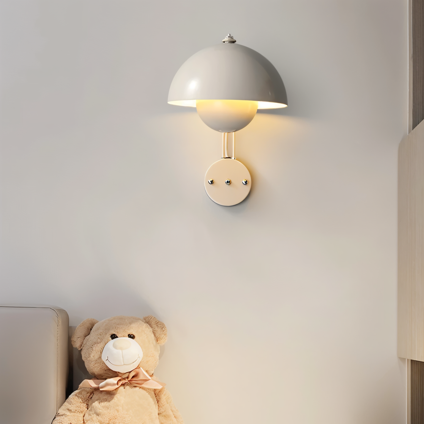 Domicbud wandleuchte - blütenknospen-macaron-wandleuchte - stilvolle runde led-lampe