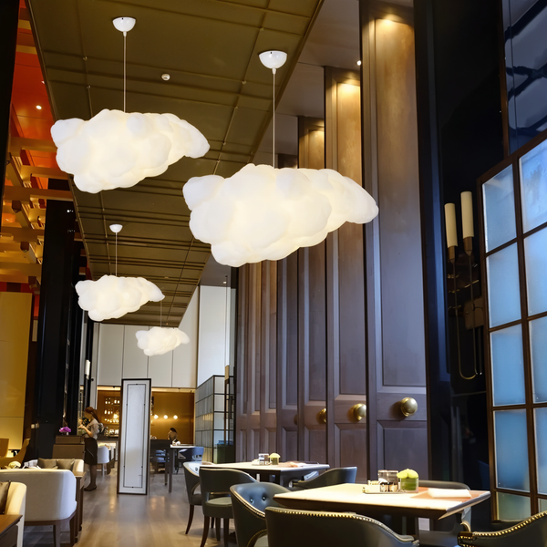 Dreamy Cloud pendelleuchte - skurrile schwebende weiße wolke hängelampe