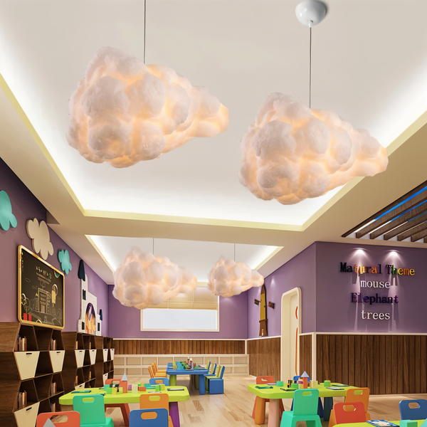 Dreamy Cloud pendelleuchte - skurrile schwebende weiße wolke hängelampe