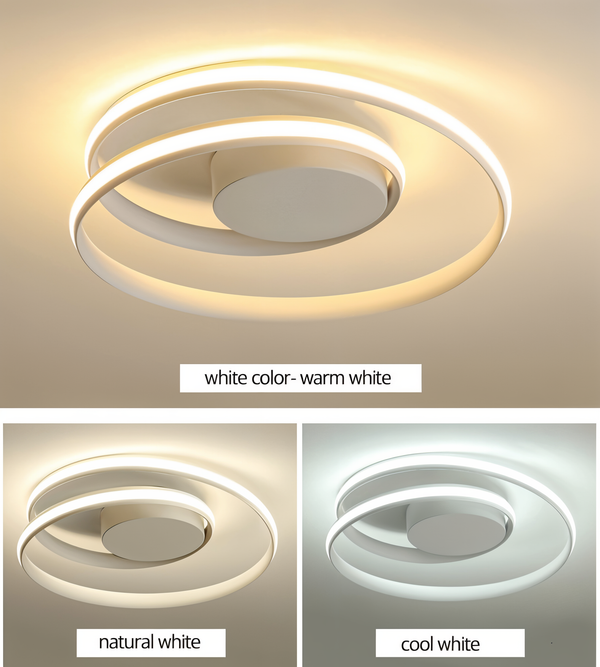 Fancywhirl deckenleuchte - acryl-anbau-spiralring