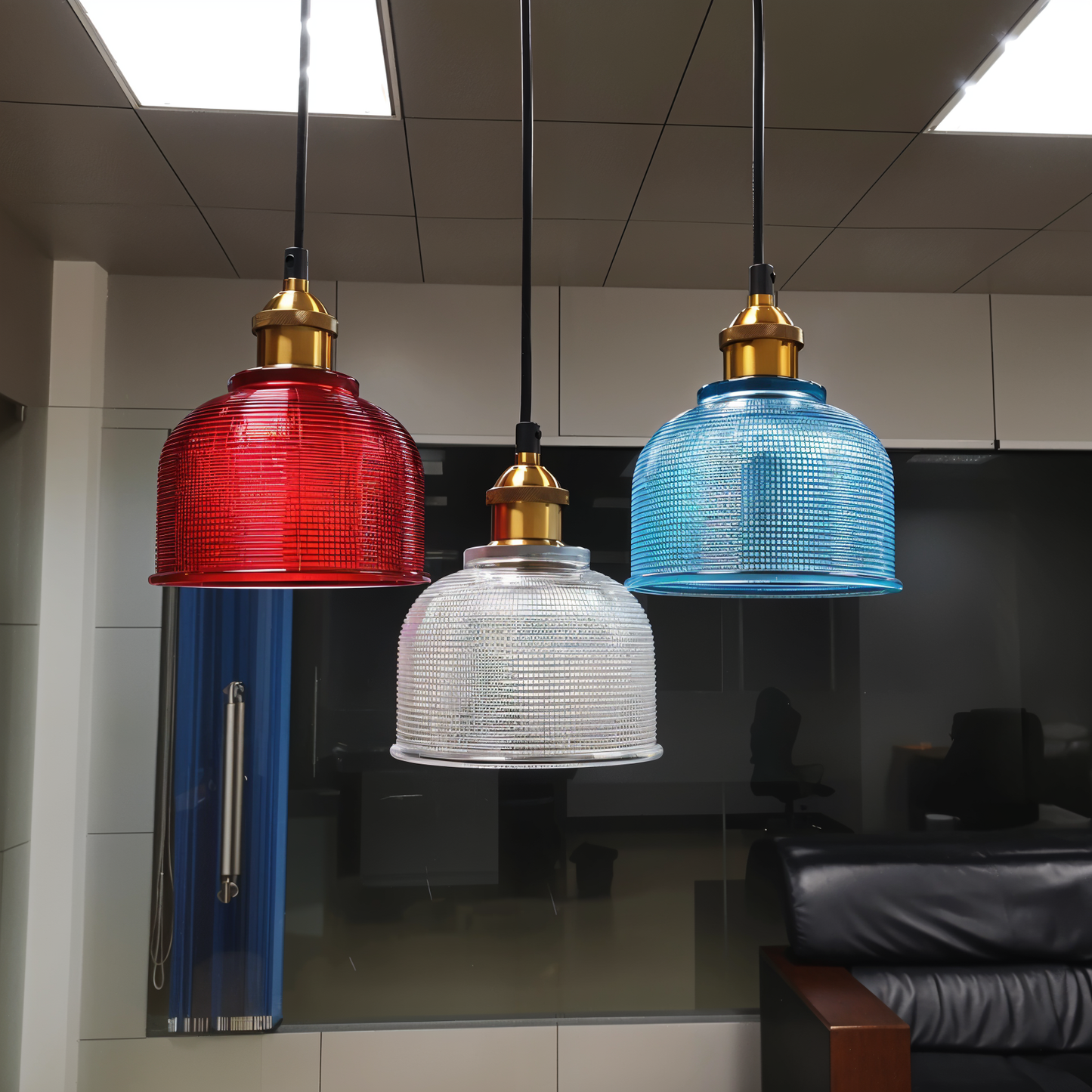 Glossy Bell pendelleuchte - bunte retro glas pendelleuchte-moderne hängelamper